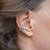 stříbrná náušnice ear cuff bobule